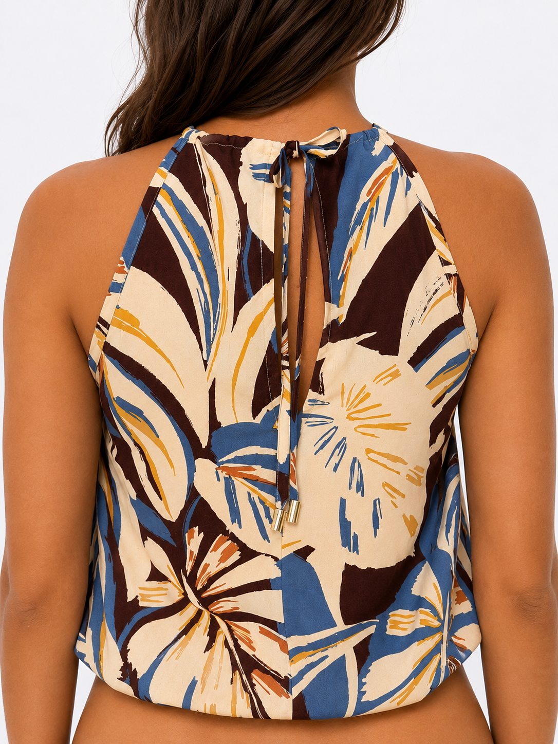 Blusa Halter Estampado